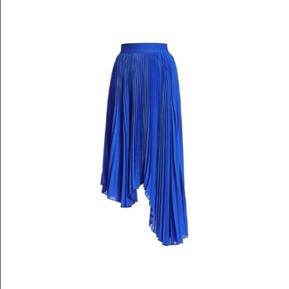 Alice & Olivia ‼️CYBER MONDAY SALE‼️ pleated midi ultramarine skirt -NWT - Picture 6 of 17